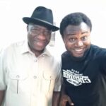Video/Photos: Ex- president GoodLuck Ebele Jonathan releases fatherly blessings on a fast rising Abuja base music artist, DrJerome PhaseOne