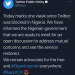 #TwitterBan: Twitter to meet Nigeria government for open discussion over ban