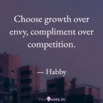 Seek Growth Over Competition.