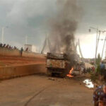 Truckload of cows  set on fire in Anambra