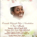 Late gospel singer, Osinachi Nwachukwu to be buried this Saturday, June 25,