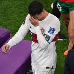 Tears for Ronaldo as 10-man Morocco knock Portugal out of World Cup