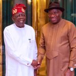 President Tinubu receives Former President Goodluck Jonathan in the State House
