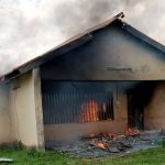 INEC office burnt down protesting youths in Benue